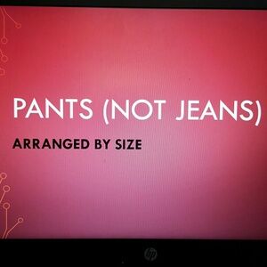 Pants ( not jeans)